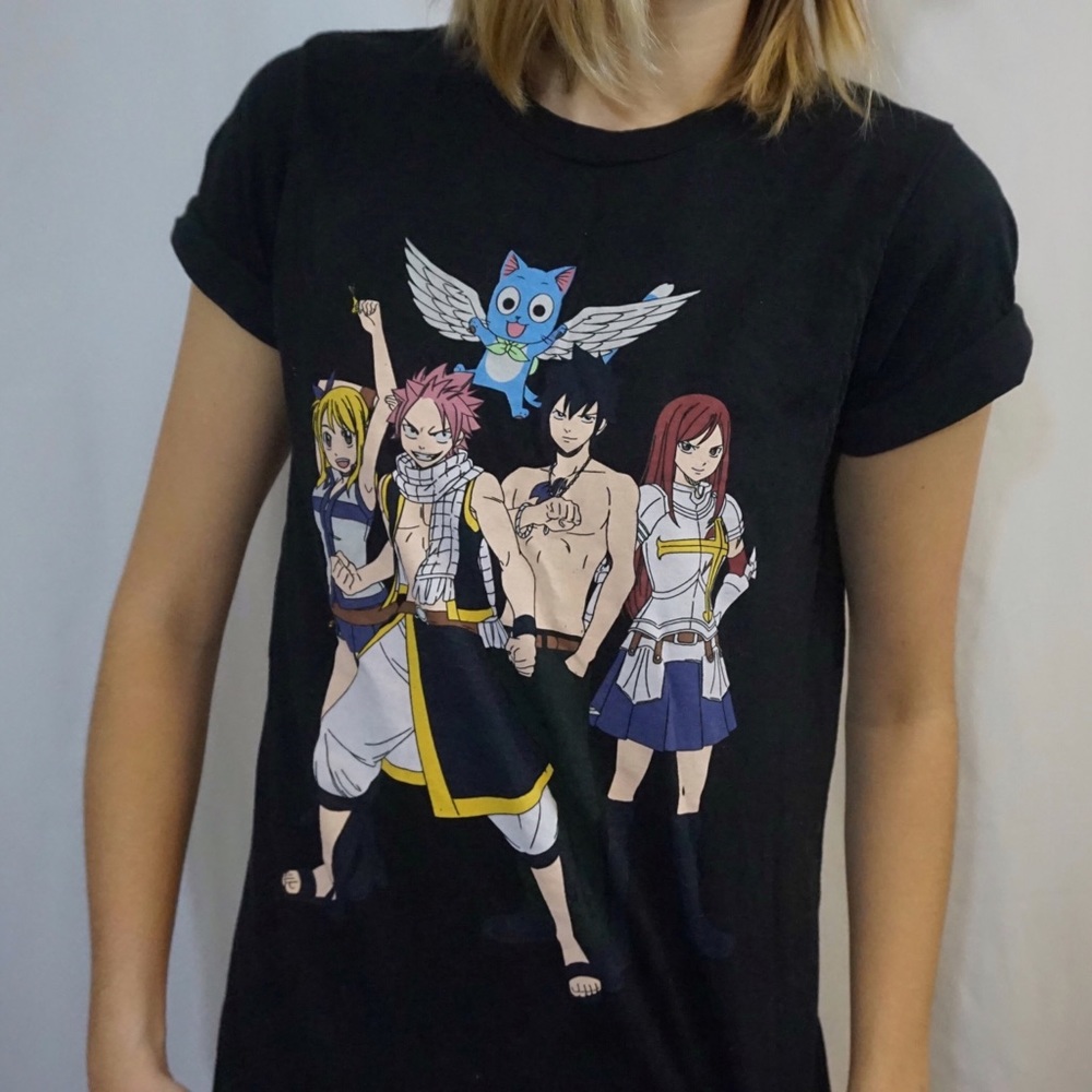 Fairy Tail Anime Tee - Natsu, Lucy, Happy, Erza,